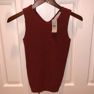 LOFT Women’s Burnt Orange Knit Tank